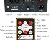 Skaner laserowy RGB DMX512 z pilotem YMLUKzun, stan: nowy – zdjęcie 5