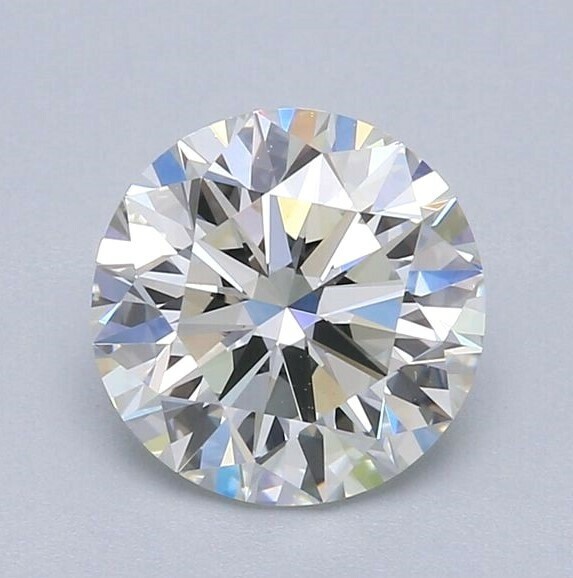 Moissanit okrągły 5 mm 0,5 ct, barwa D, czystość VVS1, z certyfikatem GRA