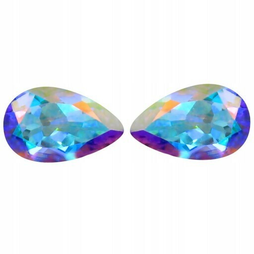 Topaz Mystic w szlifie łezki 2,12 ct, 8 x 5 mm – tęczowy kamień do biżuterii