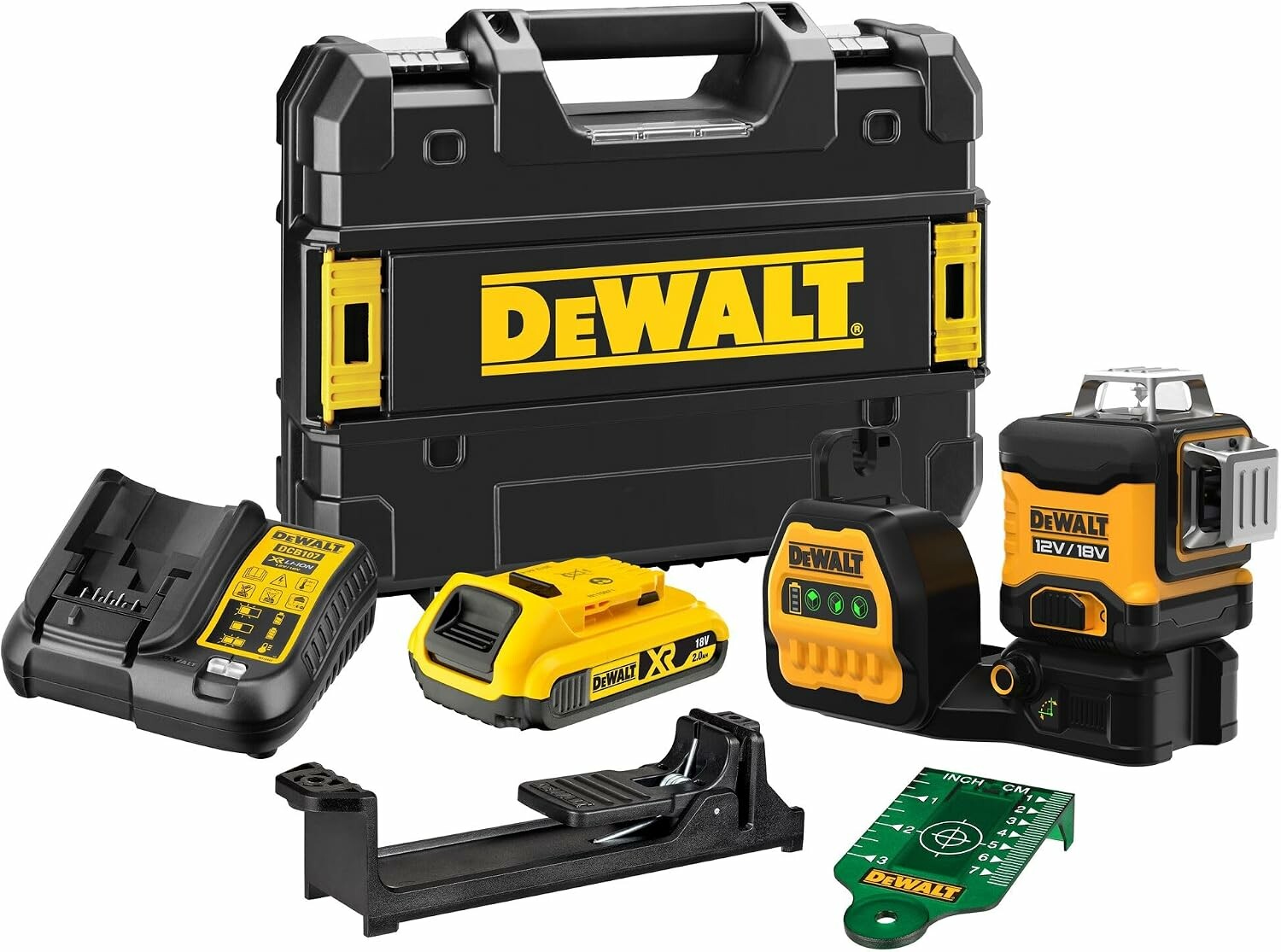 Laser 3 x 360 stopni DeWALT DCE089D1G, stan: nowy