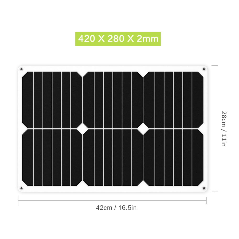 Giętki panel słoneczny Allpowers AP-SP18V18W 42x28x0.2