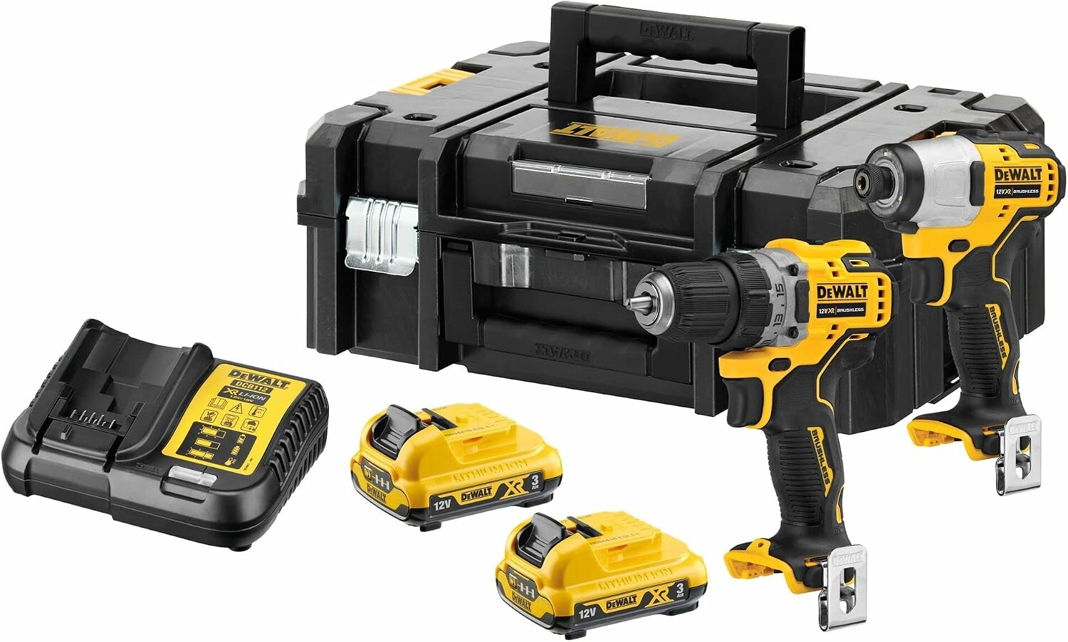 Komplet 12V: wkrętarka DeWALT DCK2110L2T (stan nowy)