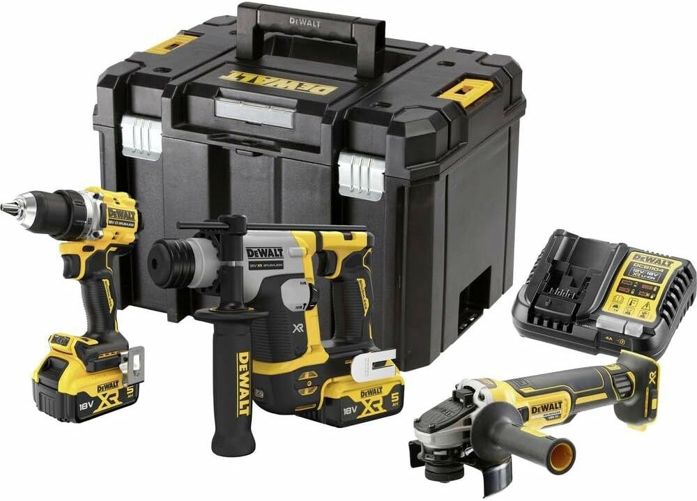 Komplet 3 narzędzi XR 18V 2x5 DeWALT DCK355P2T (stan nowy)