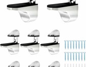 Uchwyty do półek szklanych 3–20 mm QWORK – stan: nowy – zdjęcie 1