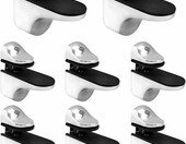 Uchwyty do półek szklanych 3–20 mm QWORK – stan: nowy – zdjęcie 3