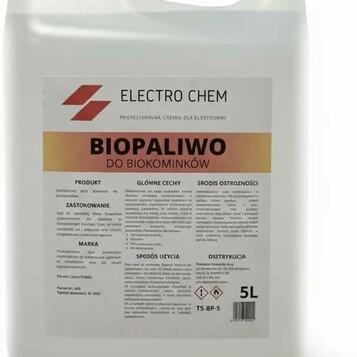 Electro Chem biopaliwo do biokominków 5 l – bezzapachowe, w kanistrze