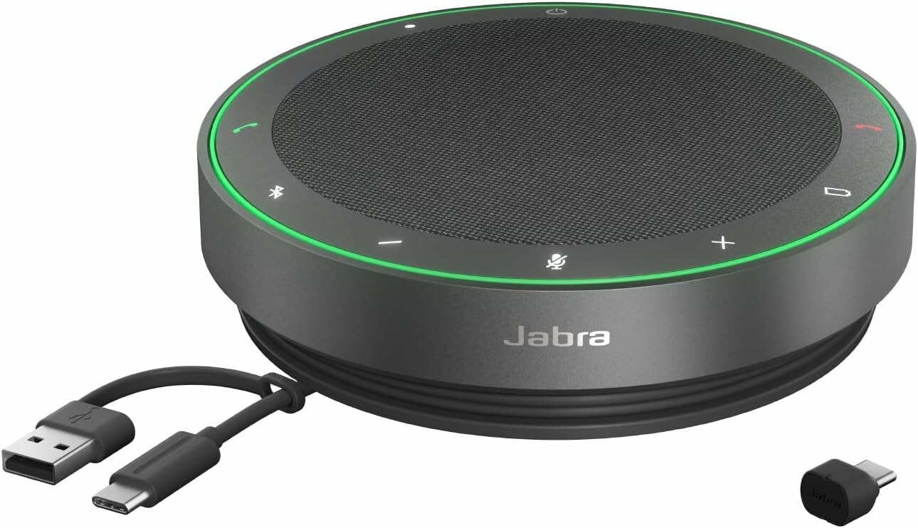 Jabra Speak2 75 USB-C UC – zestaw głośnomówiący Bluetooth z adapterem Link 380