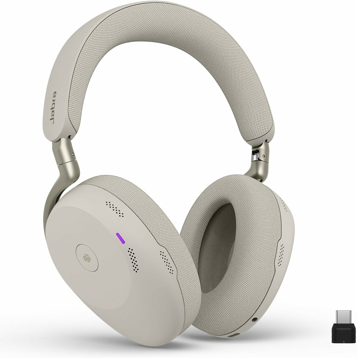 Jabra Evolve3 85 USB-C – bezprzewodowy zestaw słuchawkowy ANC, ciepły szary