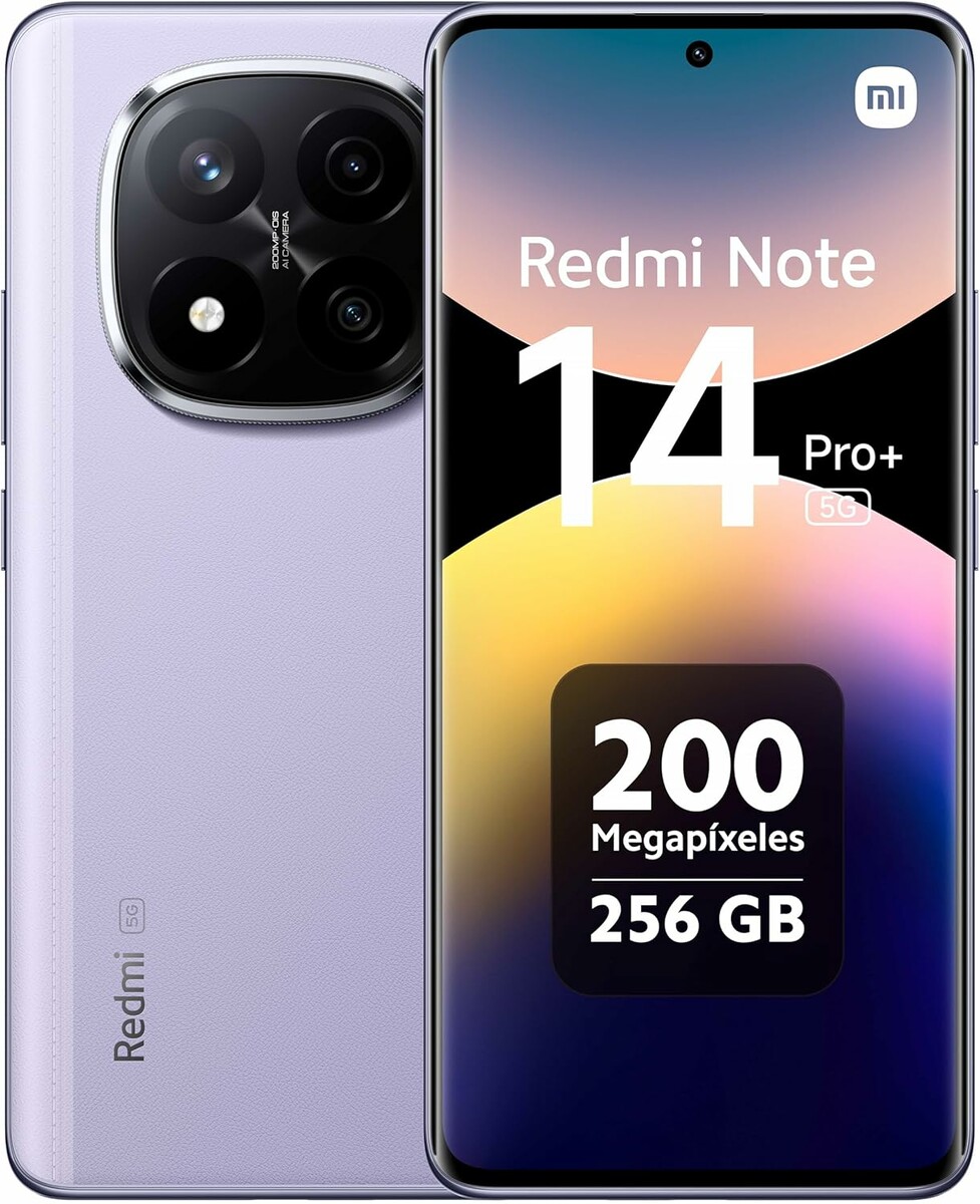 Xiaomi Redmi Note 14 Pro+ 5G 8/256 GB - smartfon 200 MP, lawendowy