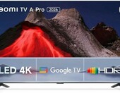 Xiaomi TV A Pro 65 (2026) QLED 4K - telewizor Google TV, czarny – zdjęcie 1