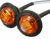 KYYET lampy obrysowe LED 3/4 cala 12 V, 10 szt. – bursztynowe obrysówki boczne – zdjęcie 2