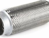 Tbest rura wydechowa elastyczna 55 x 200 mm – stal nierdzewna, uniwersalna – zdjęcie 1