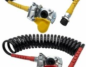 SERTPLAS przewody spiralne M22 czerwony i żółty z głowicami, 4 m – przyczepa – zdjęcie 1