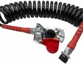 SERTPLAS przewody spiralne M22 czerwony i żółty z głowicami, 4 m – przyczepa – zdjęcie 3
