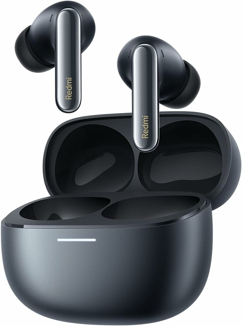 Xiaomi Redmi Buds 6 Pro - słuchawki dokanałowe z ANC 55 dB, czarne