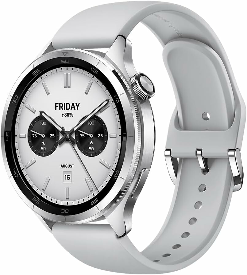 Xiaomi Watch S4 - smartwatch AMOLED 1,43 cala z obrotową koronką, srebrny