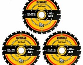 DeWALT DT10399-QZ – zestaw 3 tarcz do drewna 190 x 30 mm, 24 zęby – zdjęcie 1