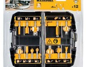 DeWALT DT90016-QZ – zestaw 12 frezów do drewna z węglikiem w kasecie – zdjęcie 2