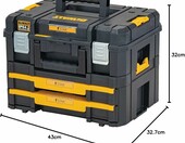 DeWALT TSTAK DWST83395-1 – zestaw walizka TSTAK II i moduł z szufladami – zdjęcie 3
