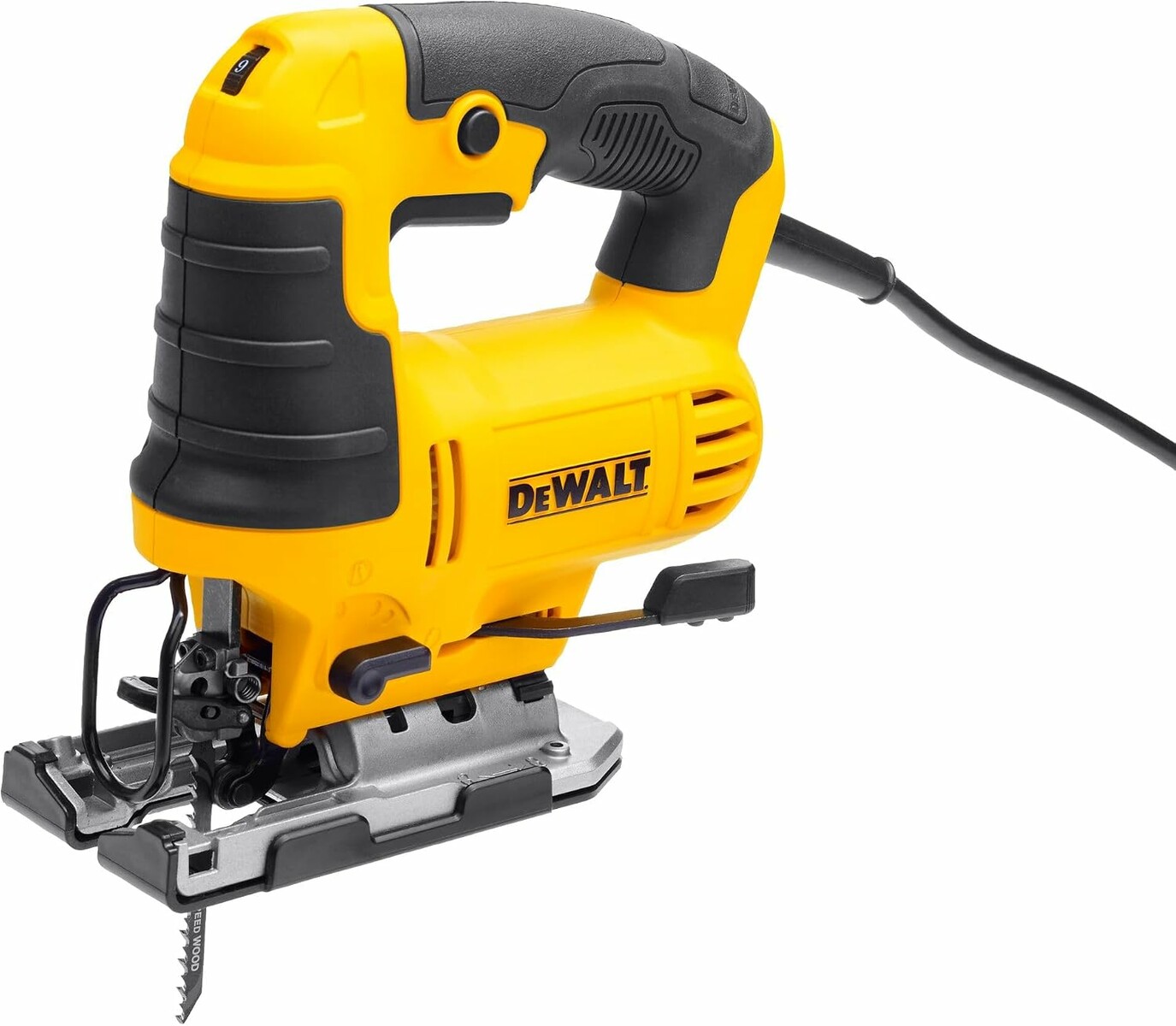 DeWALT DWE349 650 W – wyrzynarka z ruchem wahadłowym i dmuchawą
