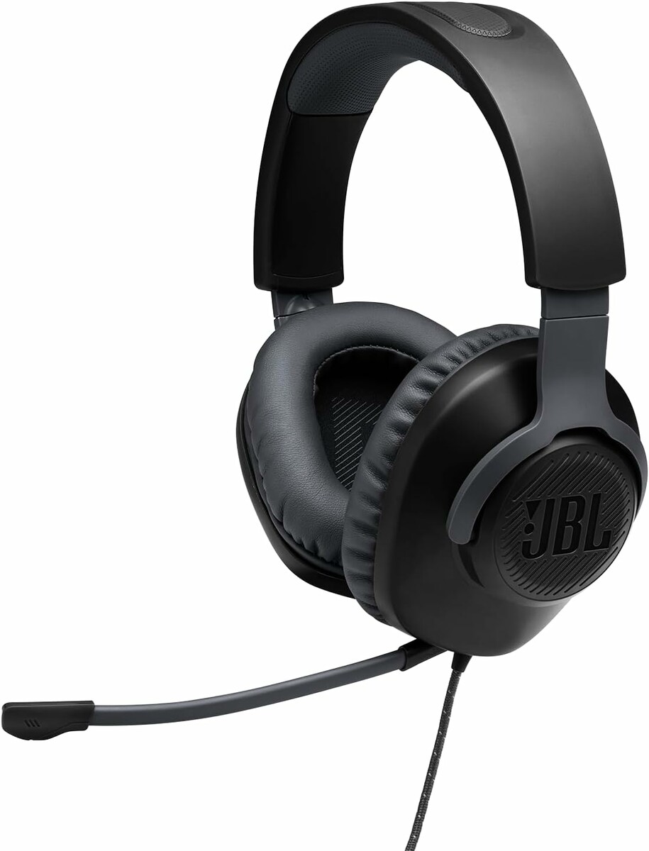 JBL Quantum 100 – przewodowy headset dla graczy z mikrofonem, czarny