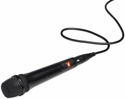 JBL PBM100 – przewodowy mikrofon dynamiczny do karaoke i PartyBox, czarny
