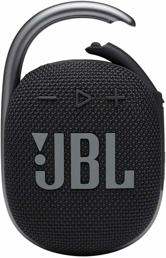 JBL Clip 4 – przenośny głośnik Bluetooth z karabińczykiem, IP67, czarny