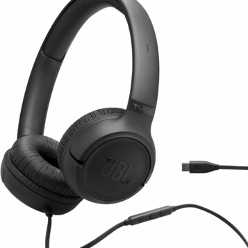 JBL Tune 530C – przewodowe słuchawki nauszne USB-C Hi-Res, czarne