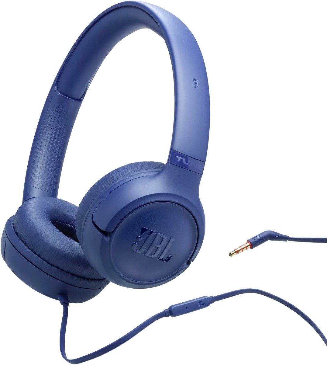 JBL Tune 530 – przewodowe słuchawki nauszne jack 3,5 mm z mikrofonem, niebieskie