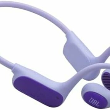 JBL Junior Free – otwarte słuchawki Bluetooth dla dzieci z limitem 85 dB, fioletowe