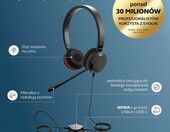 Jabra Evolve 20 SE MS Stereo USB-C/A – zestaw słuchawkowy z kontrolerem, czarny – zdjęcie 2
