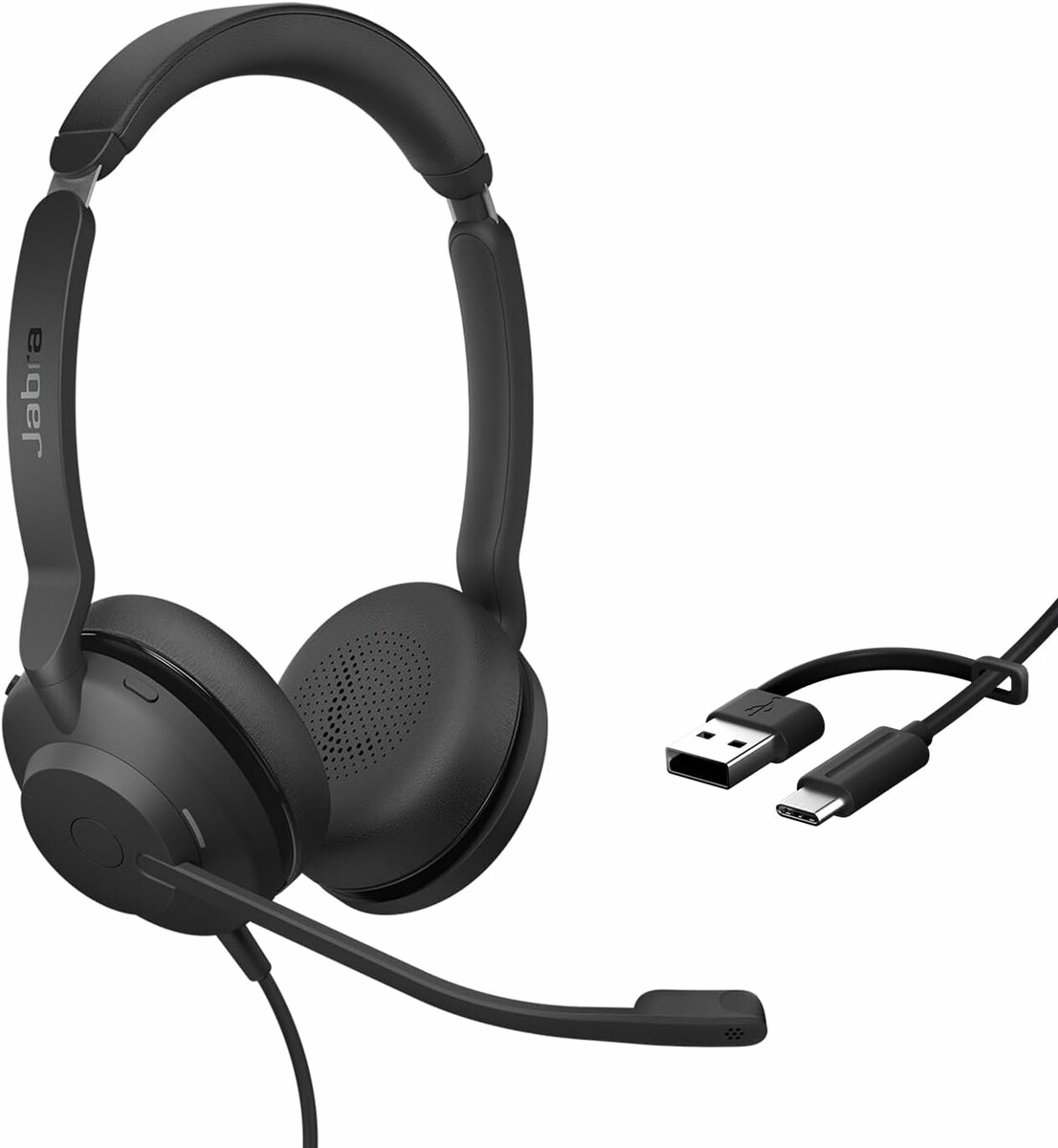 Jabra Evolve2 30 SE MS Stereo USB-C/A – zestaw słuchawkowy do Teams, czarny