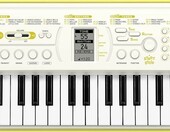 Casio SA-80 – mini keyboard dla dzieci, 44 klawisze, biało-zielony – zdjęcie 1
