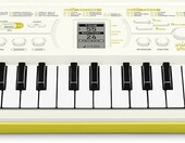 Casio SA-80 – mini keyboard dla dzieci, 44 klawisze, biało-zielony – zdjęcie 2