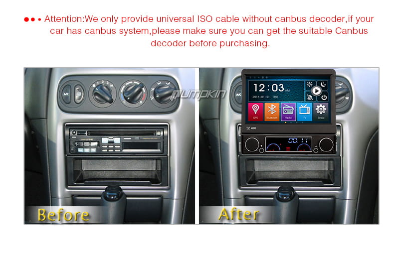 Radio samochodowe 7' USB SD nawigacja mapy uniwersalne