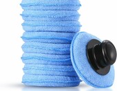 Aplikatory z mikrofibry do wosku 12,5 cm – 10 szt. z uchwytem – zdjęcie 1