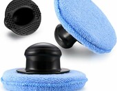 Aplikatory z mikrofibry do wosku 12,5 cm – 10 szt. z uchwytem – zdjęcie 2