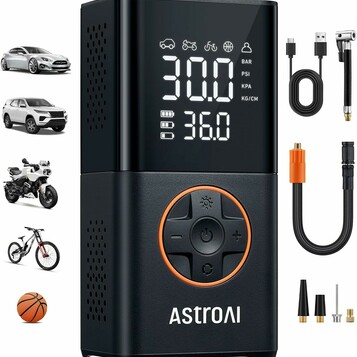 Bezprzewodowa pompka do kół 150 psi AstroAI L7 (stan nowy)