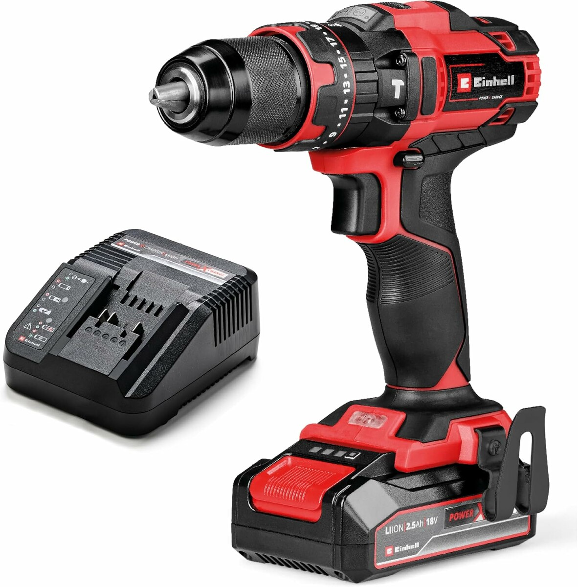Einhell TE-CD 18/44 Li-i – wkrętarka akumulatorowa z udarem 18 V, aku 2,5 Ah