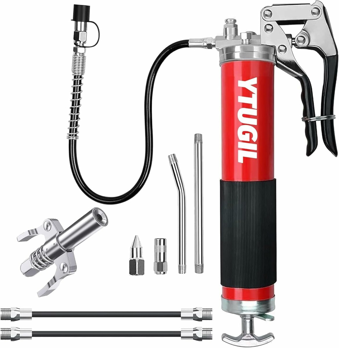 YTUGIL smarownica ręczna 8000 psi na kartusze 400 ml, z wężem i końcówkami