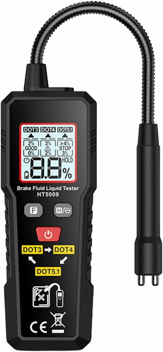 TKSE HT5009 – cyfrowy tester płynu hamulcowego z podświetlanym ekranem