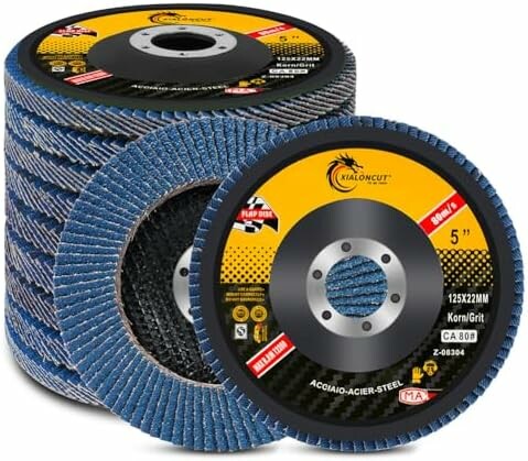 flintronic 10 tarcz listkowych 125 mm do szlifowania, ziarno 40/60/80/120
