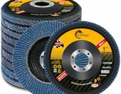 flintronic 10 tarcz listkowych 125 mm do szlifowania, ziarno 40/60/80/120 – zdjęcie 1