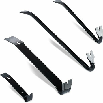 Relaxdays zestaw łomów i dźwigni 4 szt. – 45, 38, 30 i 18 cm