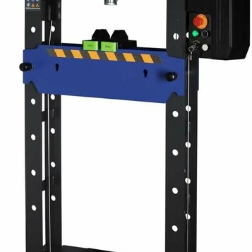 DeTec. prasa hydrauliczna warsztatowa 30 t ze sterowaniem elektrycznym, 230 V