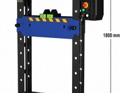 DeTec. prasa hydrauliczna warsztatowa 30 t ze sterowaniem elektrycznym, 230 V – zdjęcie 4