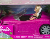 Barbie DJR55 – różowy kabriolet dla lalek z lalką Barbie w zestawie – zdjęcie 2