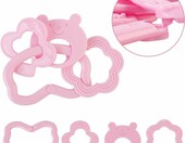 deAO BD-AB – torba z 40 akcesoriami dla lalek, różowa – zdjęcie 3