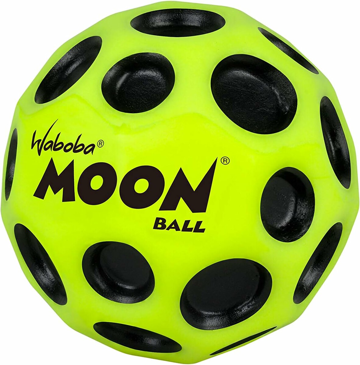 Waboba Moon Ball AZ-321-Y – superskocząca piłka z kraterami, żółta