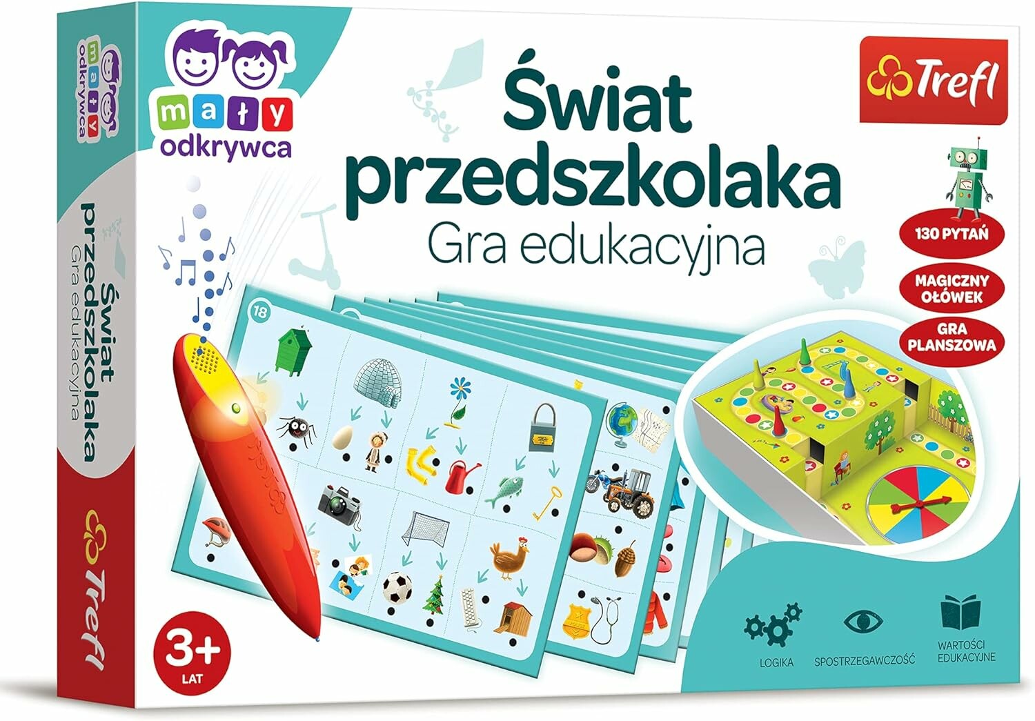 Trefl Mały Odkrywca i Magiczny Ołówek – Świat Przedszkolaka, gra od 3 lat